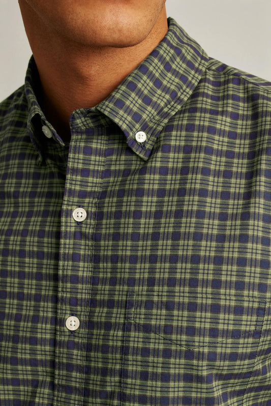 Bonobos Everyday Shirt navy forest plaid