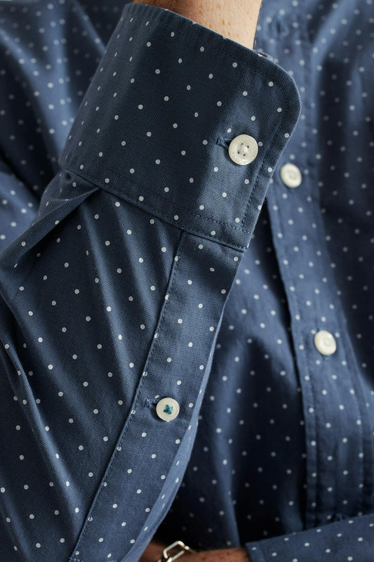 Bonobos Everyday Shirt navy white dot